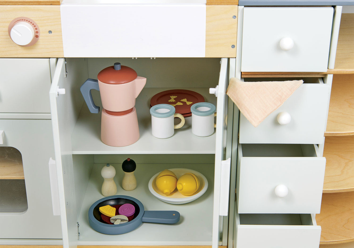 wooden play kitchen