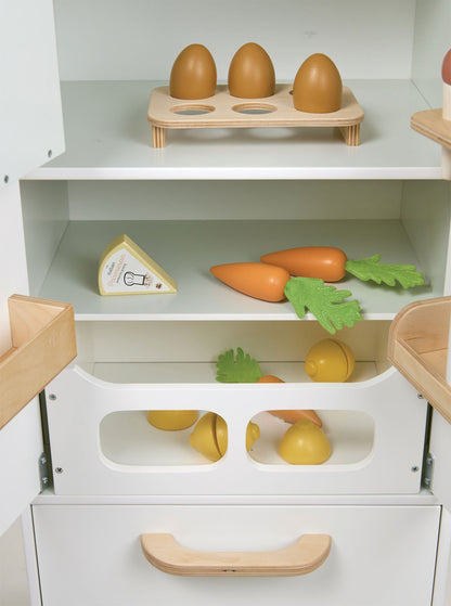 wooden play fridge