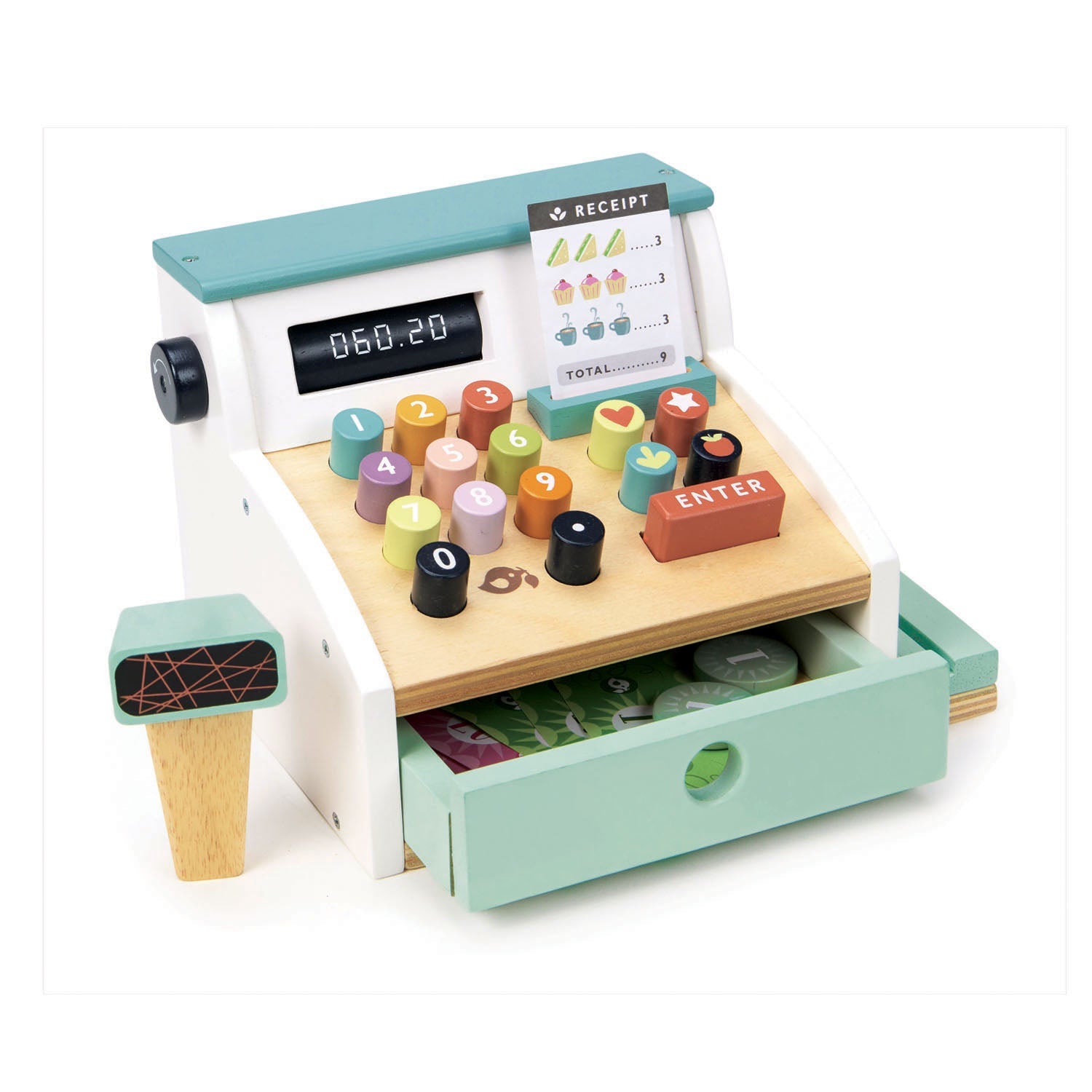 wooden cash register