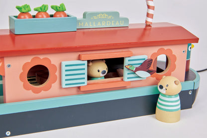 Tender Leaf Toys Little Otter Canal Boat