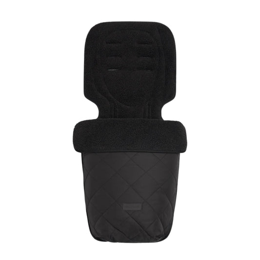 Tiba + Marl Universal Buggy Footmuff - Black Quilted