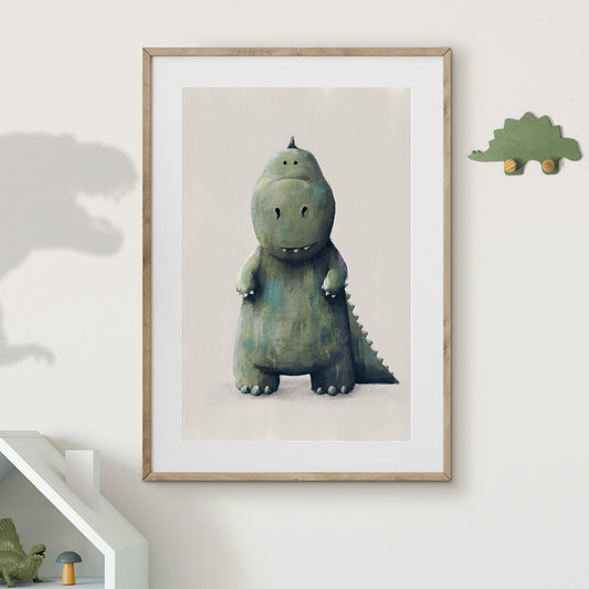 Tigercub Prints - T-Rex Dinosaur Nursery Print