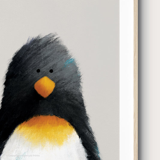 Tigercub Prints - Penguin Polar Nursery Print   - Close Up