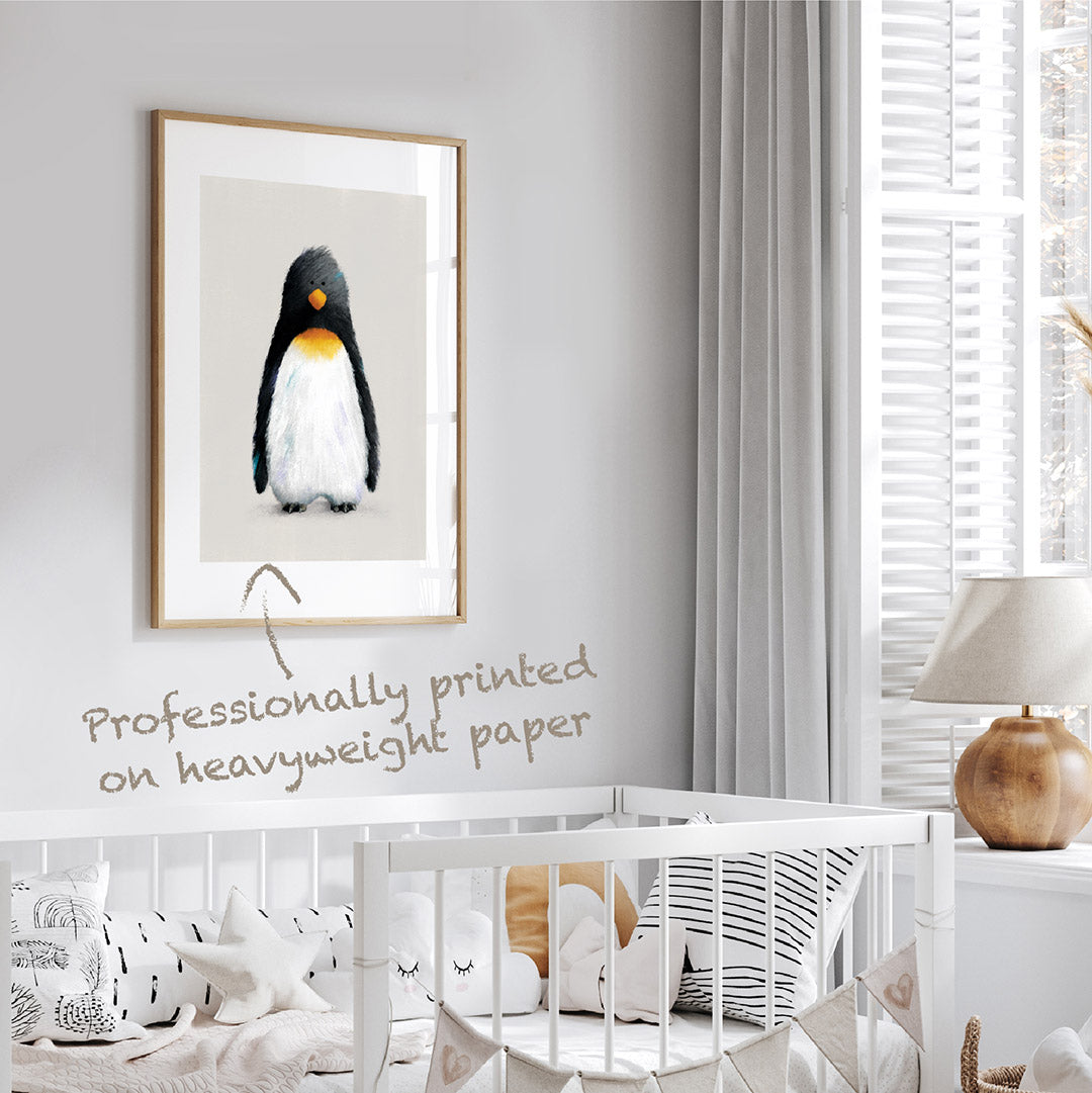 Tigercub Prints - Penguin Polar Nursery Print