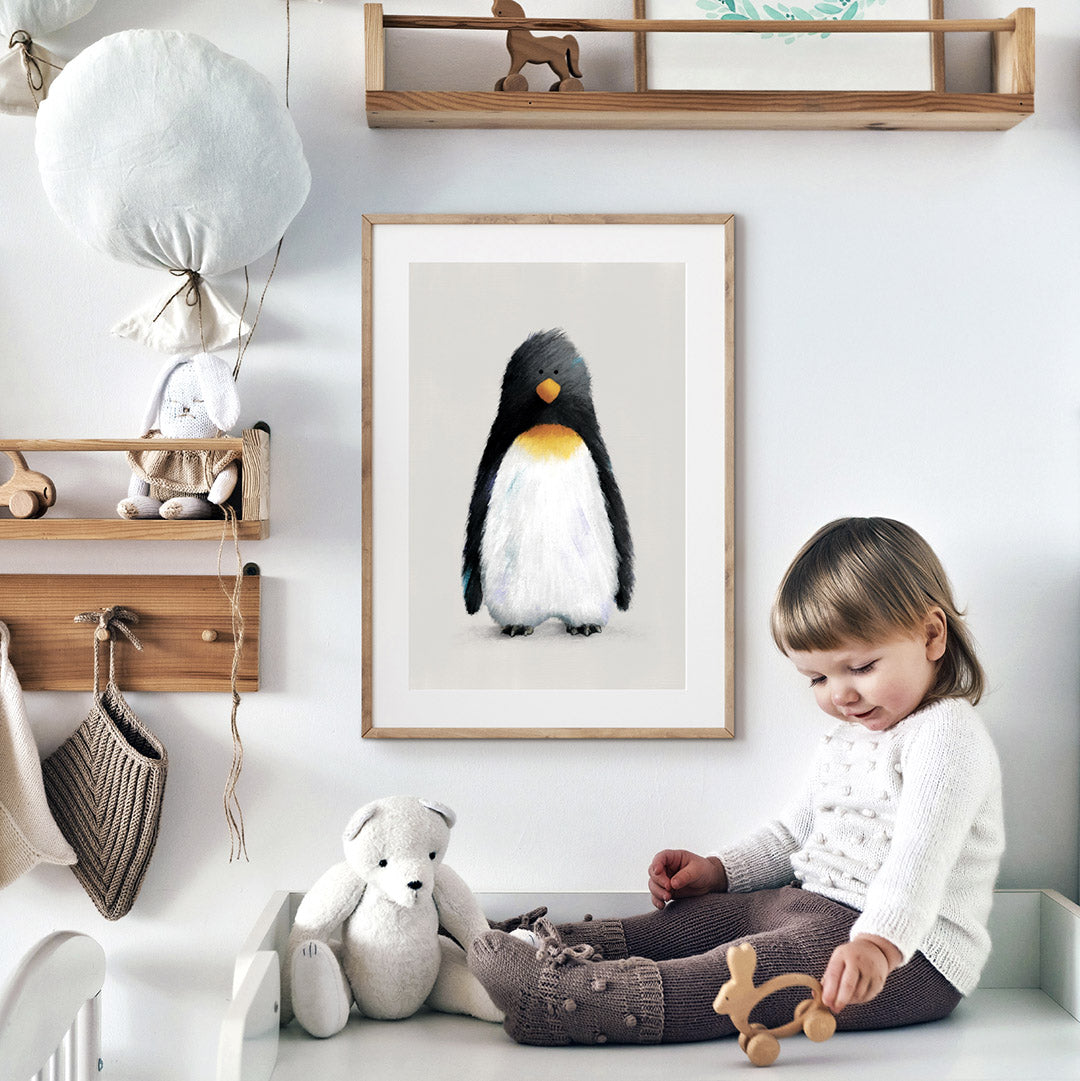 Tigercub Prints - Penguin Polar Nursery Print