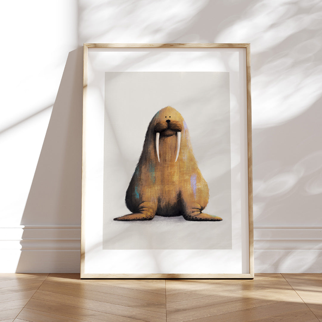 Tigercub Prints - Walrus Nursery Print