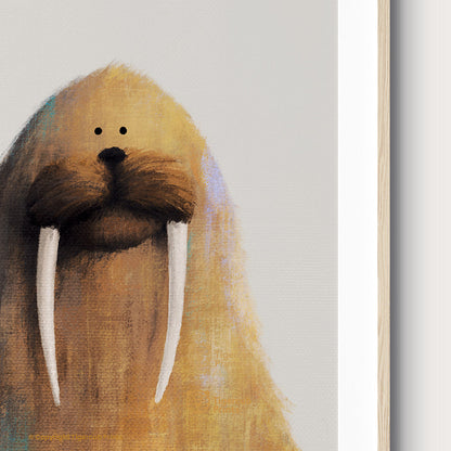 Tigercub Prints - Walrus Nursery Print - Close Up