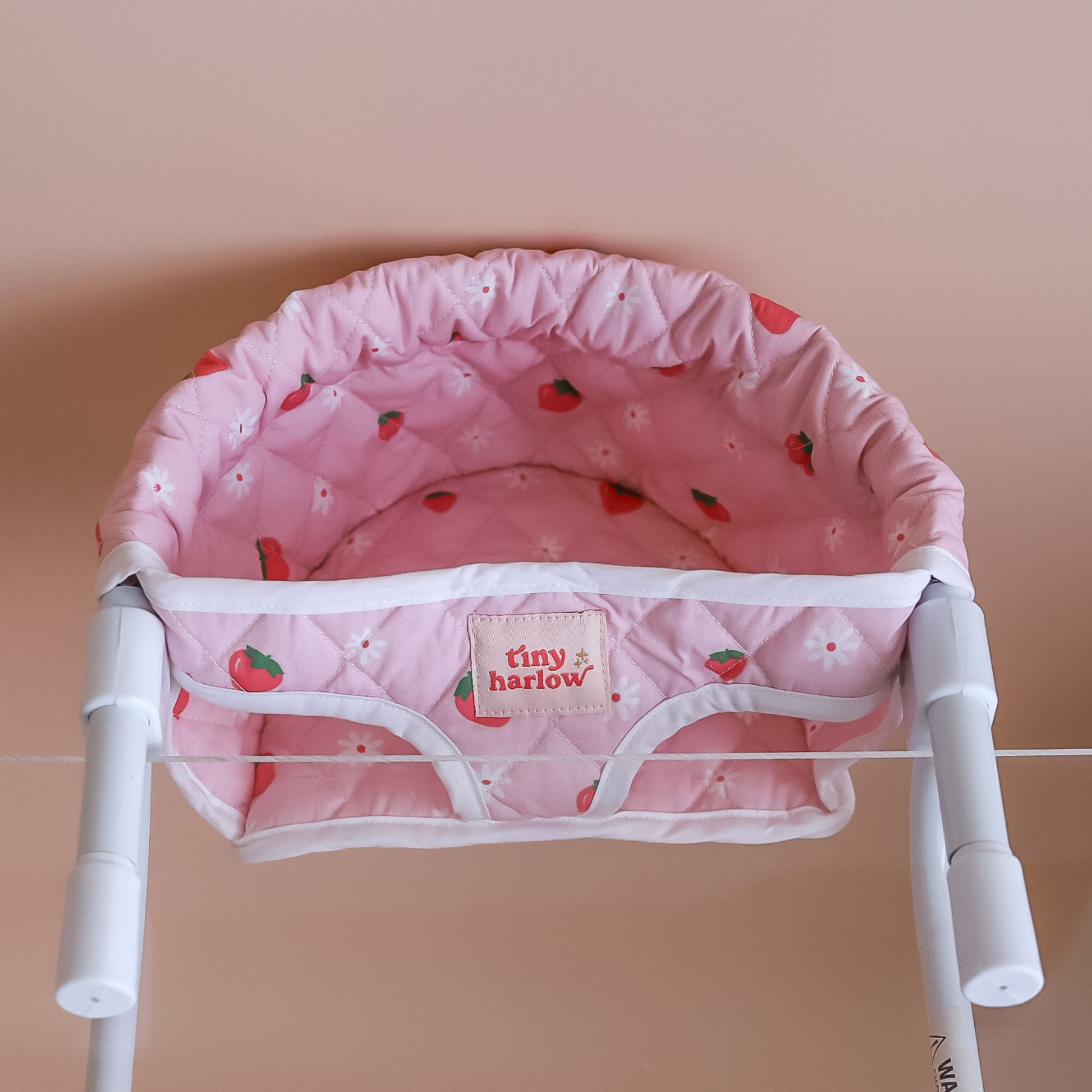 Tiny Harlow Feeding Chair - Strawberry Picnic On Table