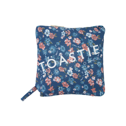 Toastie Waterproof Packable Puddlesuit - Floral Blue Rose Garden