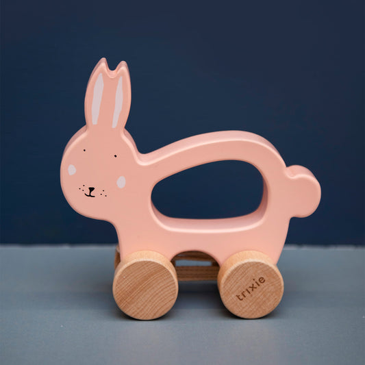 Trixie Wooden Pull Along Toy - Mrs. Rabbit