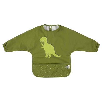 Trixie Waterproof long sleeve bib - Mr. Dino