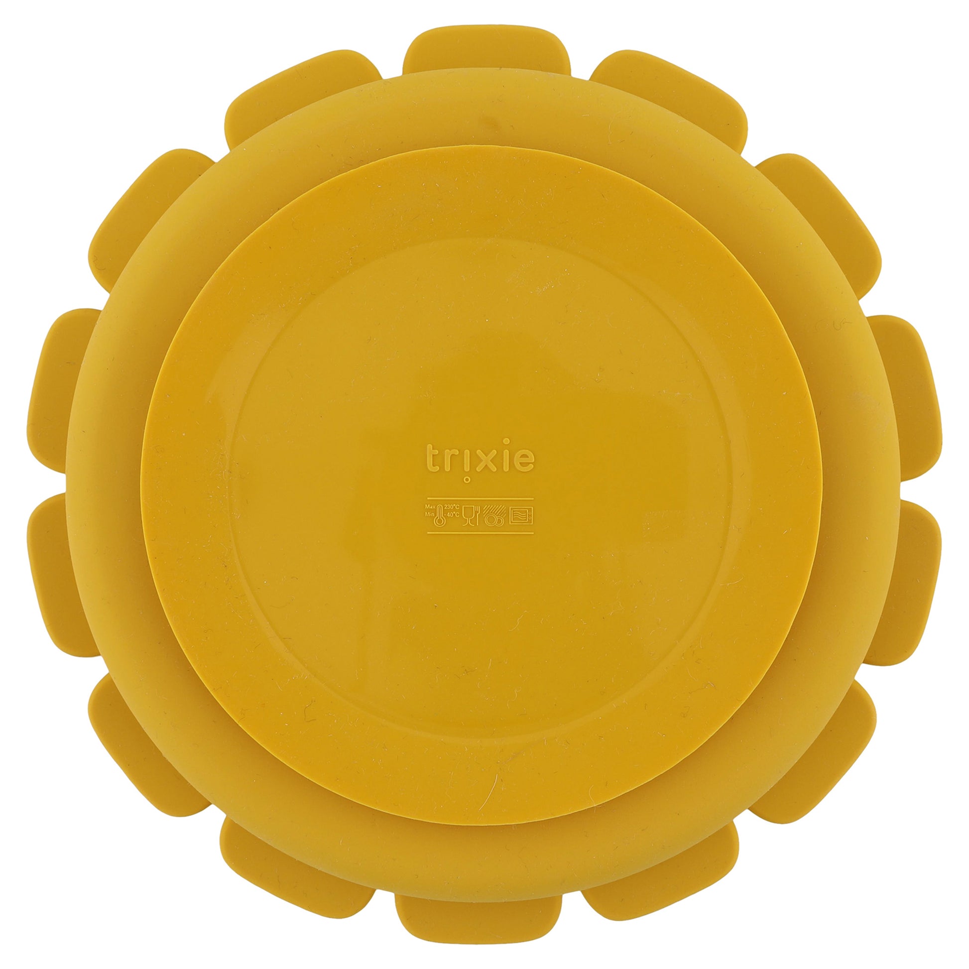 Trixie Silicone Divided Suction Plate - Mr. Lion - back suction