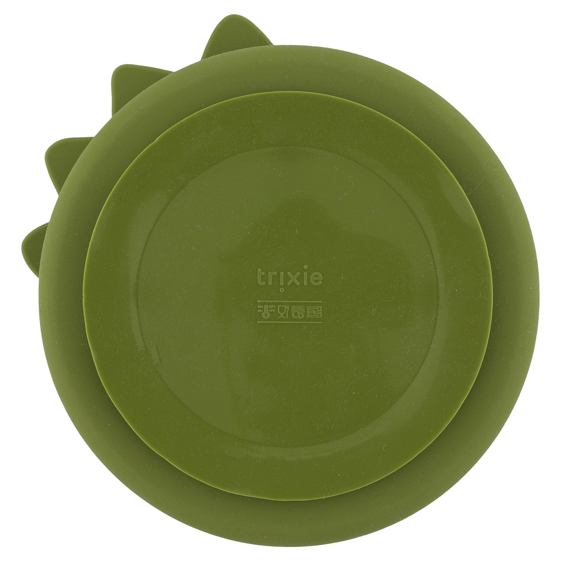 Trixie Silicone Divided Suction Plate - Mr. Dino - back - suction