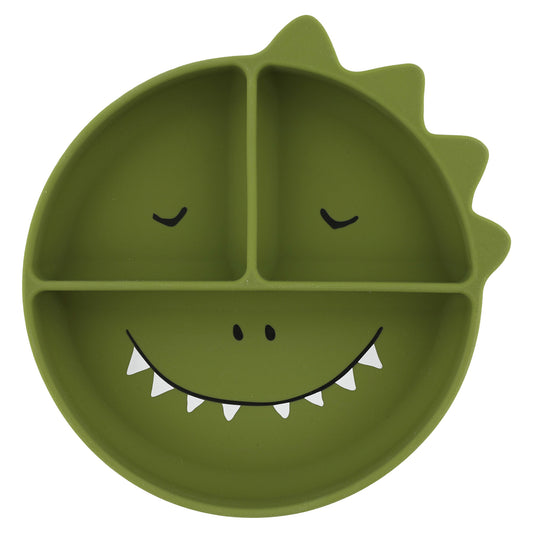 Trixie Silicone Divided Suction Plate - Mr. Dino