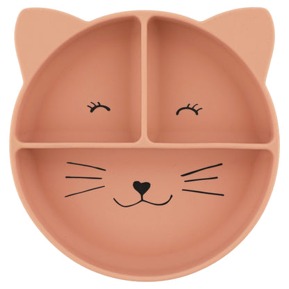 Trixie Silicone Divided Suction Plate - Mrs. Cat