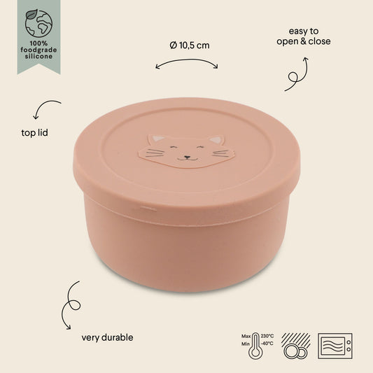 Trixie Silicone Snack Pot With Lid - Mrs. Cat