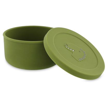 Trixie Silicone Snack Pot With Lid - Mr. Dino