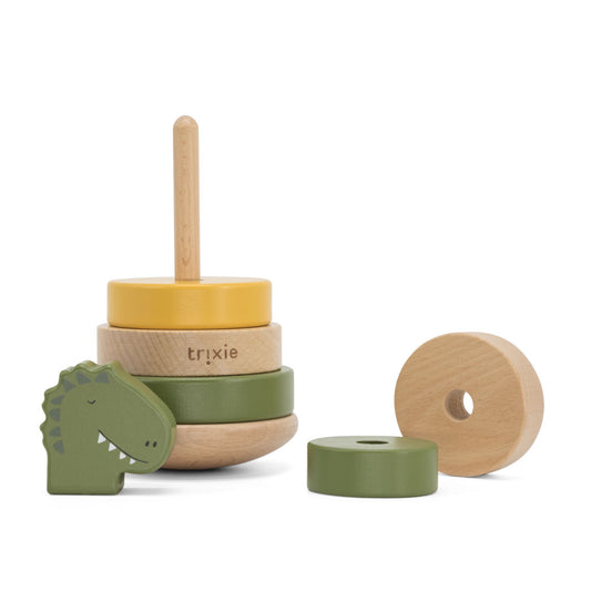 Trixie Wooden Stacking Toy - Mr. Dino