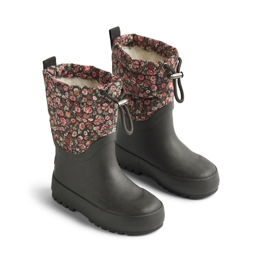 Wheat Drizzle Warm Lined Cuff Wellies - Raven Wild Flowers