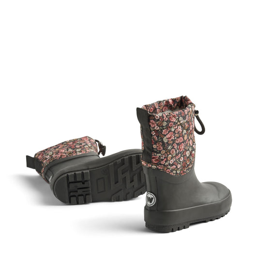 Wheat Drizzle Warm Lined Cuff Wellies - Raven Wild Flowers