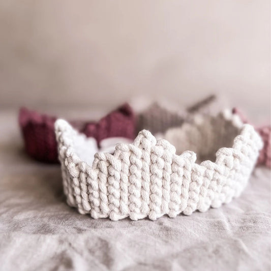 Zuri House Natural Cotton Crown - Ivory