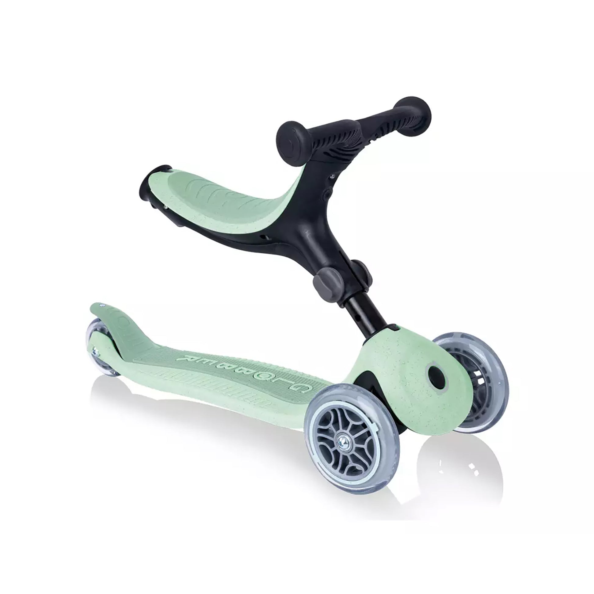 Globber Go Up Foldable Scooter With Lights - Mint