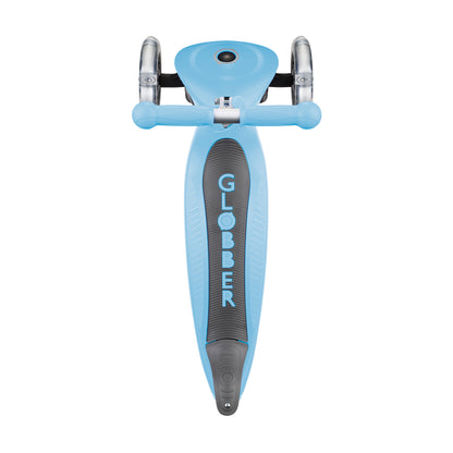 Globber Go Up Foldable Scooter With Lights - Pastel Blue