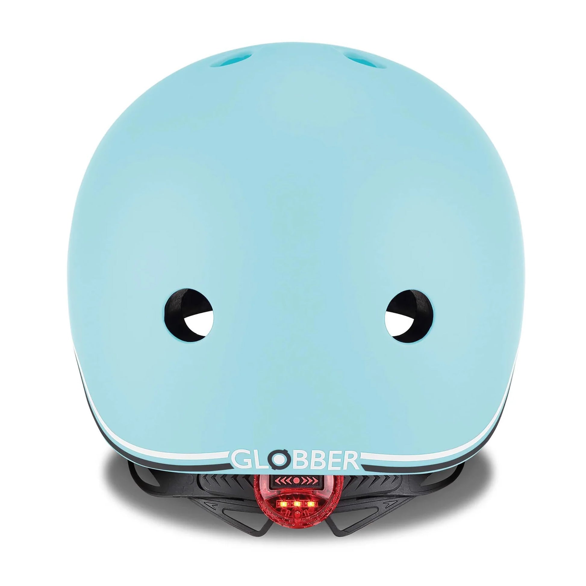 Globber GO-UP Helmet With Lights - XXS/XS - Pastel Blue - back lights
