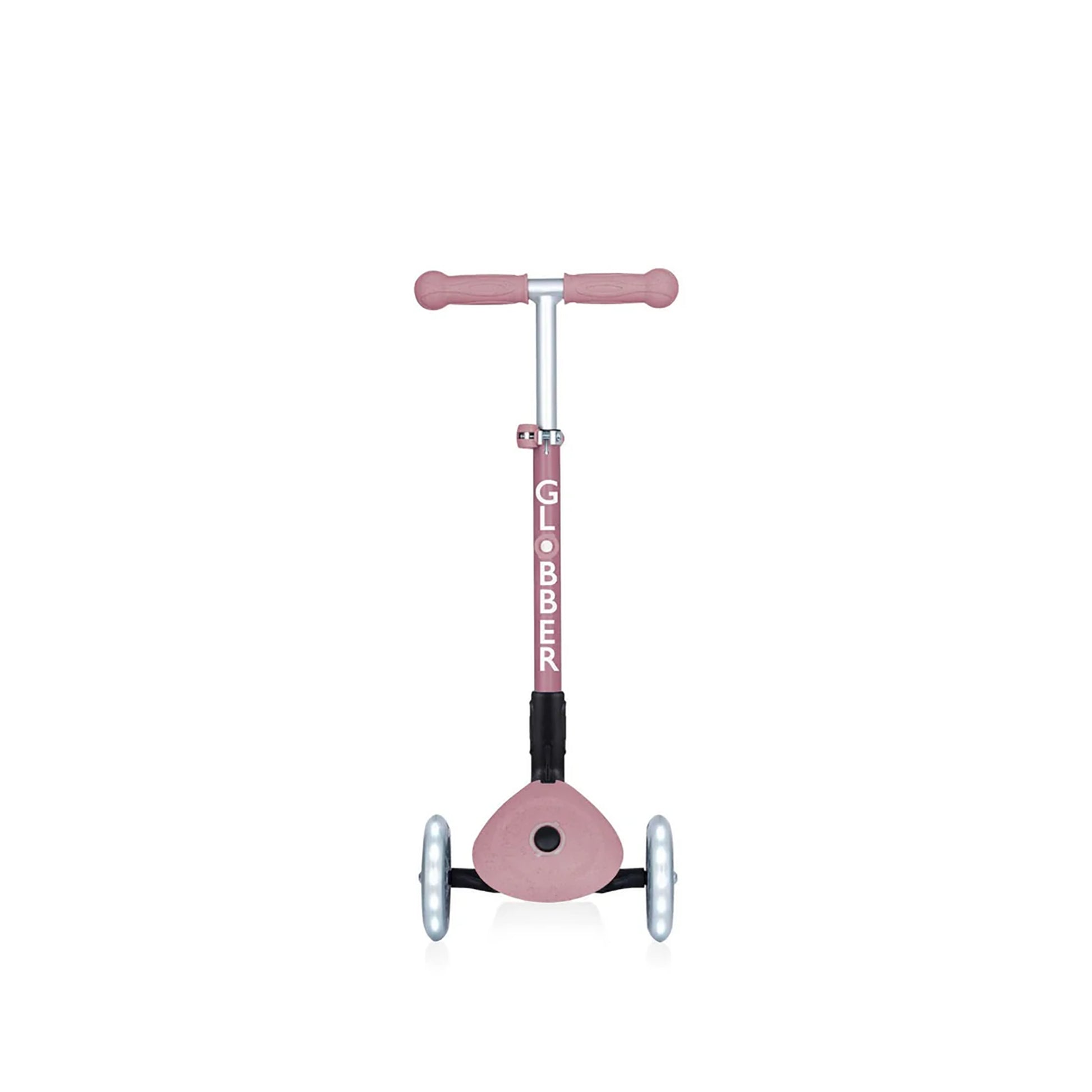 Globber Junior Foldable 3 Wheel Light Up Scooter - Eco - Berry pink 
