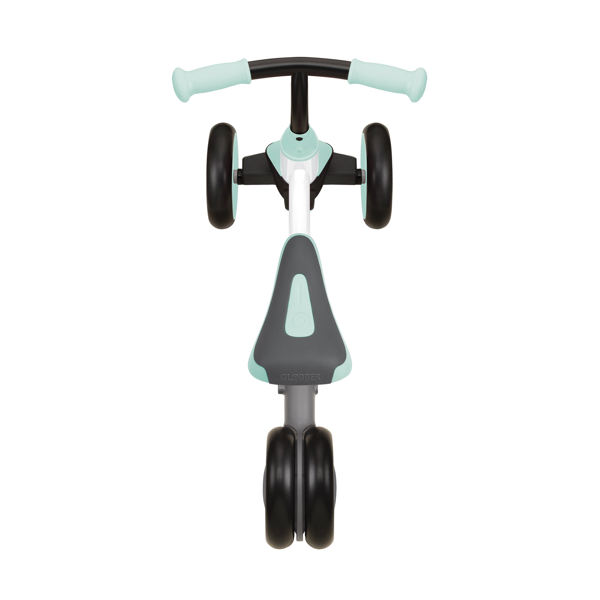 Globber Learning Bike - White/Mint - top view 