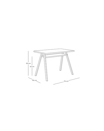 Nobodinoz Growing Green Solid Wood Table - Deep Green