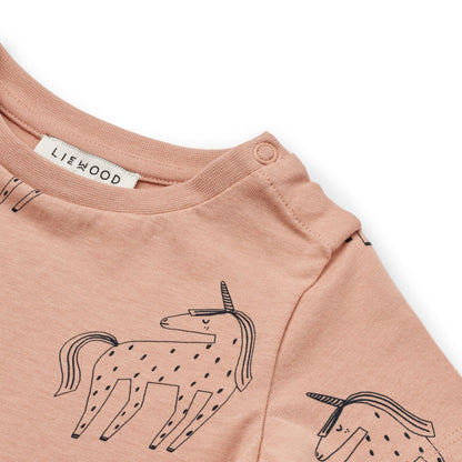 Liewood Baby Apia T-Shirt - Unicorn / Pale Tuscany