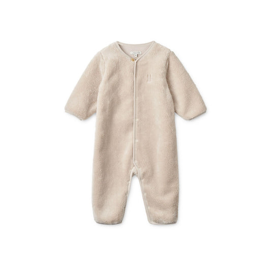 Liewood Baby Bailey Pile Pramsuit - Sandy