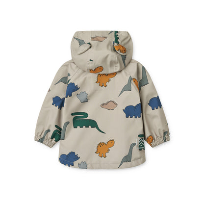 Liewood Manu Rain Jacket - Dinosaurs / Mist