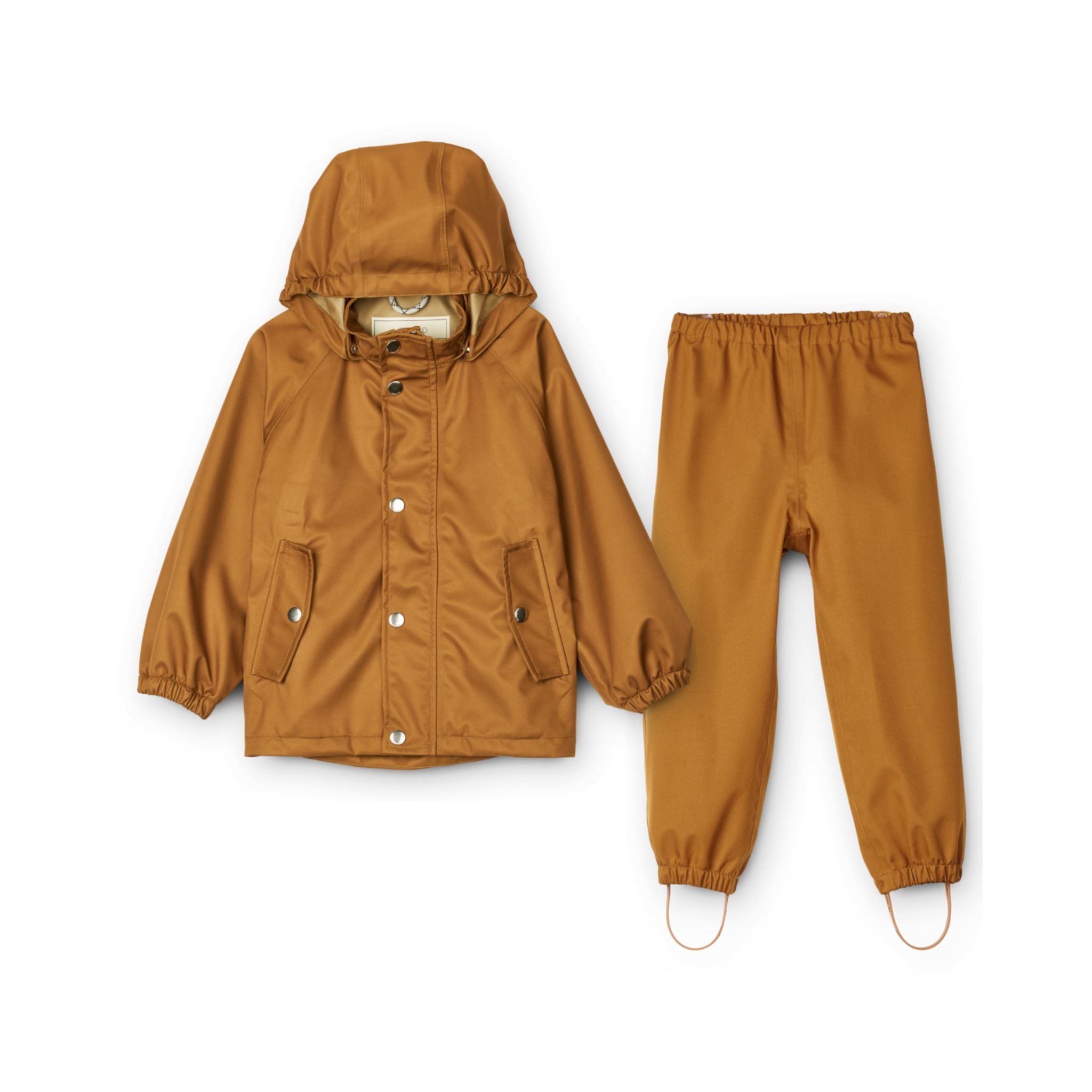 Liewood Parker Soft Shell Rainwear Set Golden Caramel