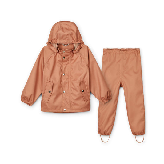 Liewood Parker Soft Shell Rainwear Set - Tuscany Rose