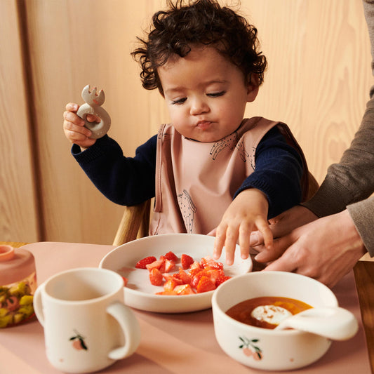 Liewood Vivi Silicone Baby Tableware Set - Peach/Sea Shell Mix