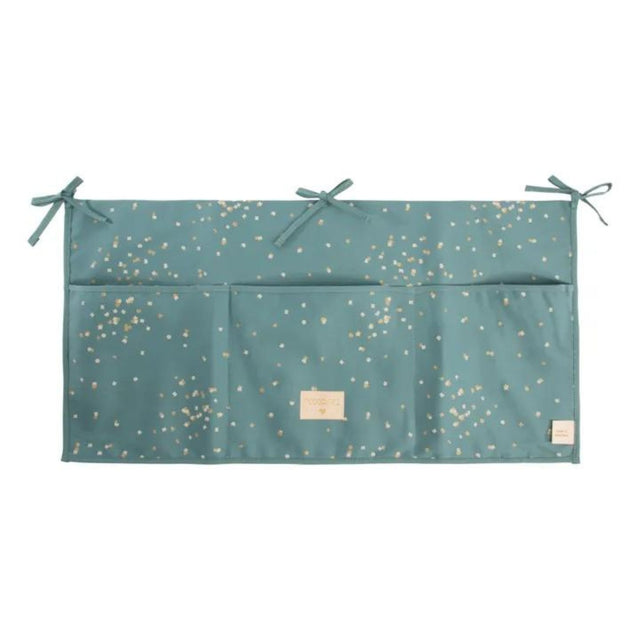 Nobodinoz Merlin Confetti Cot Organiser - Green