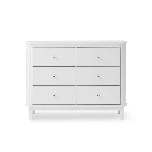 Oliver Furniture Wood 6 Drawer Dresser - White