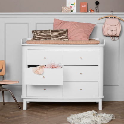 Oliver Furniture Wood 6 Drawer Nursery Dresser - White