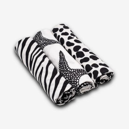 Etta Loves 3 Pack Muslins - Animal