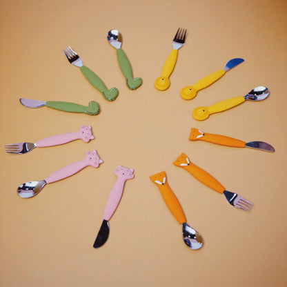 Trixie Silicone Cutlery Set 3-Pack - all animals