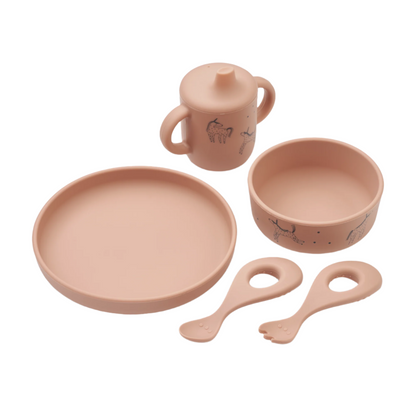 Liewood Ryle Printed Tableware Set - Unicorn / Pale tuscany