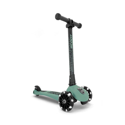 Scoot & Ride Highwaykick 3 LED Scooter - Forest