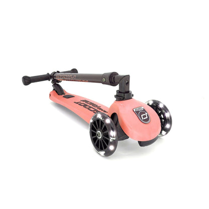 Scoot & Ride Highwaykick 3 LED Scooter - Peach