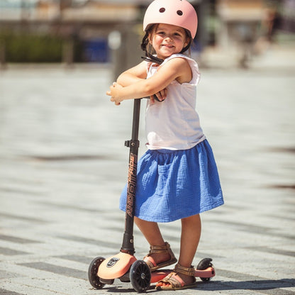 Scoot & Ride Highwaykick 3 LED Scooter - Peach