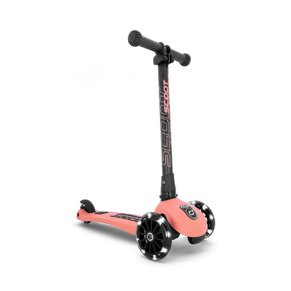 Scoot & Ride Highwaykick 3 LED Scooter - Peach