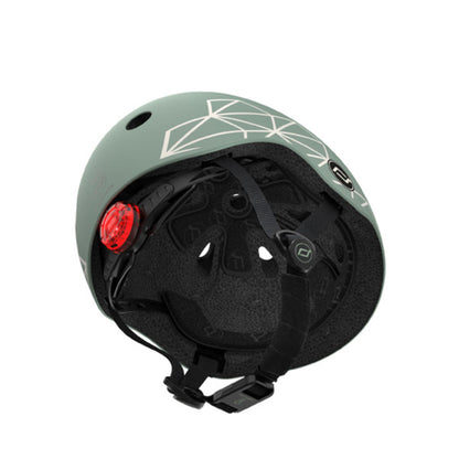 Scoot & Ride Kids Helmet 45-51cm - Green Lines