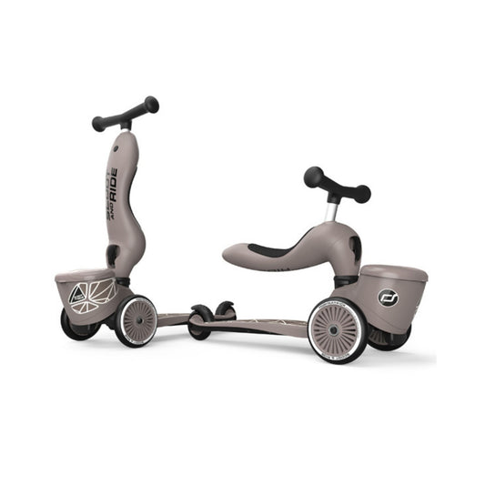 Scoot & Ride Highwaykick 1 Lifestyle Scooter - Brown Lines