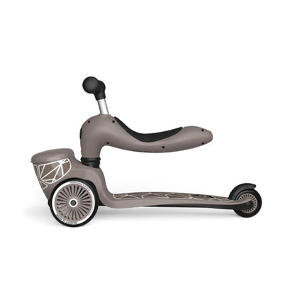 Scoot & Ride Highwaykick 1 Lifestyle Scooter - Brown Lines